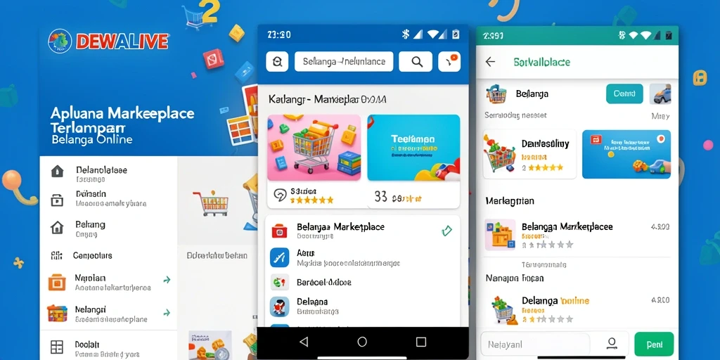 Tampilan antarmuka aplikasi DEWALIVE yang ramah pengguna.