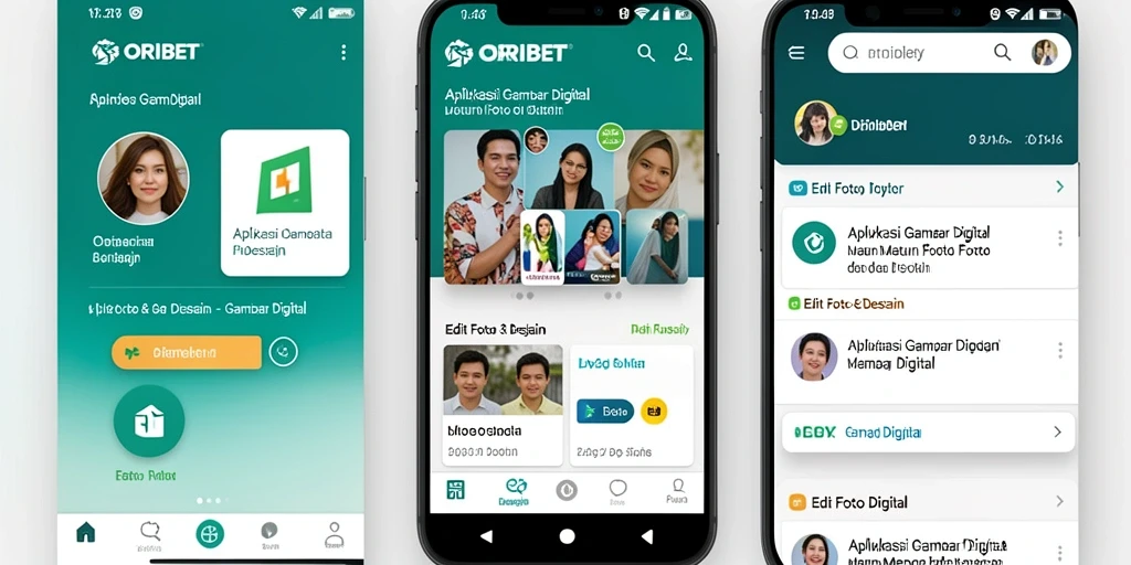 Tampilan antarmuka aplikasi ORIBET yang mudah digunakan untuk pengeditan gambar.