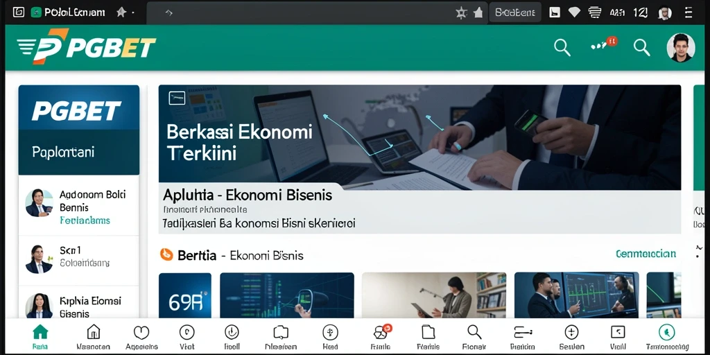 Antarmuka PGBET yang intuitif dan menarik untuk berita ekonomi.
