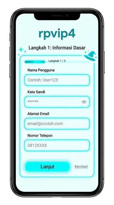 Cara Mudah Registrasi Akun rpvip4 untuk Android